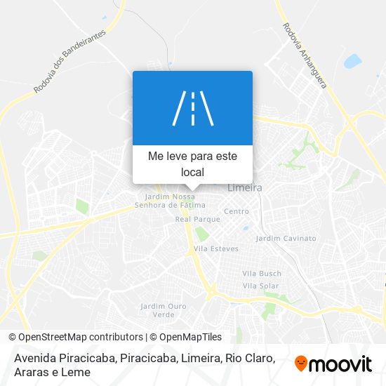 Avenida Piracicaba mapa