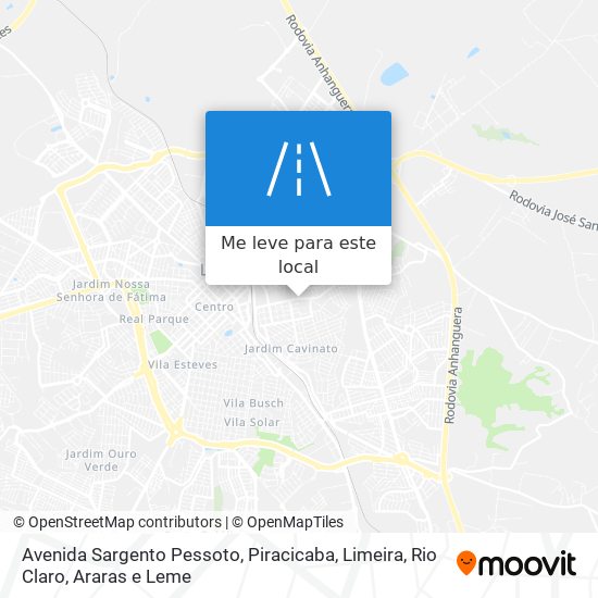 Avenida Sargento Pessoto mapa