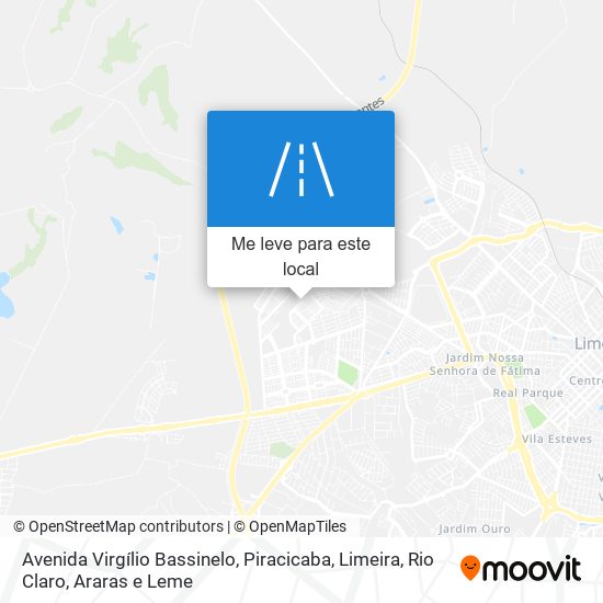 Avenida Virgílio Bassinelo mapa