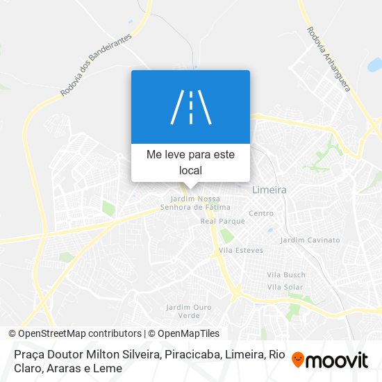 Praça Doutor Milton Silveira mapa