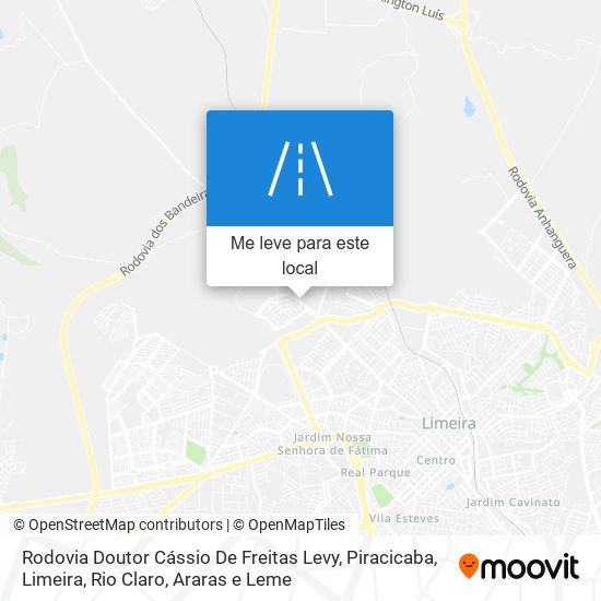 Rodovia Doutor Cássio De Freitas Levy mapa