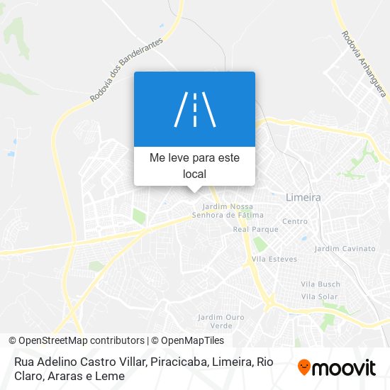 Rua Adelino Castro Villar mapa