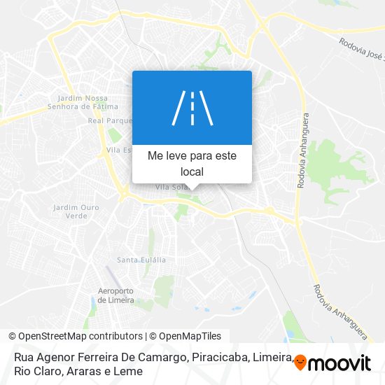 Rua Agenor Ferreira De Camargo mapa