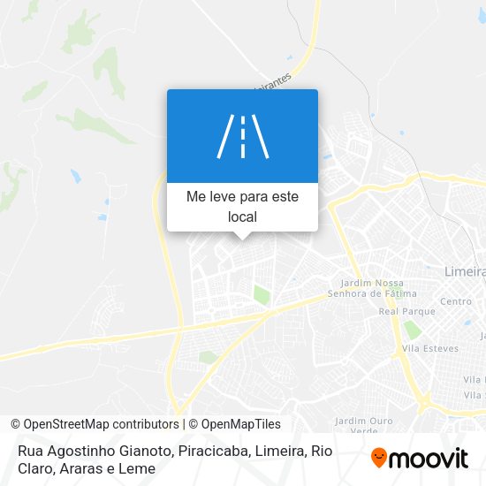 Rua Agostinho Gianoto mapa