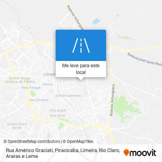 Rua Américo Graciati mapa