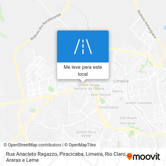 Rua Anacleto Ragazzo mapa