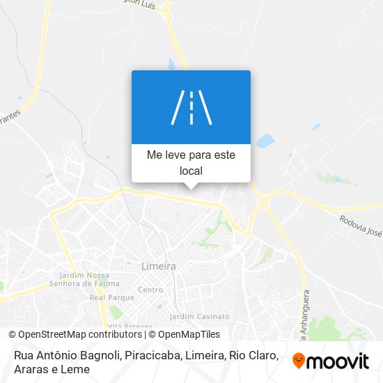 Rua Antônio Bagnoli mapa