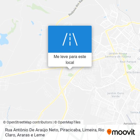 Rua Antônio De Araújo Neto mapa