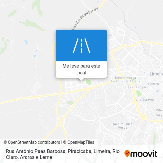 Rua Antônio Paes Barbosa mapa