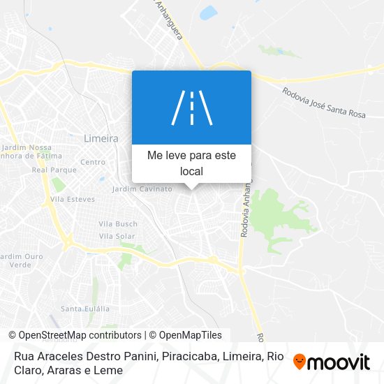Rua Araceles Destro Panini mapa