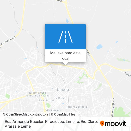 Rua Armando Bacelar mapa