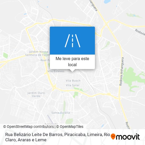 Rua Belizário Leite De Barros mapa