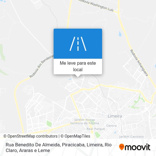 Rua Benedito De Almeida mapa