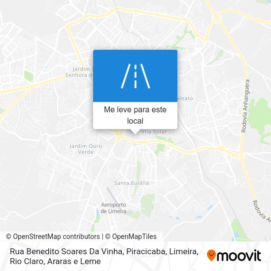 Rua Benedito Soares Da Vinha mapa