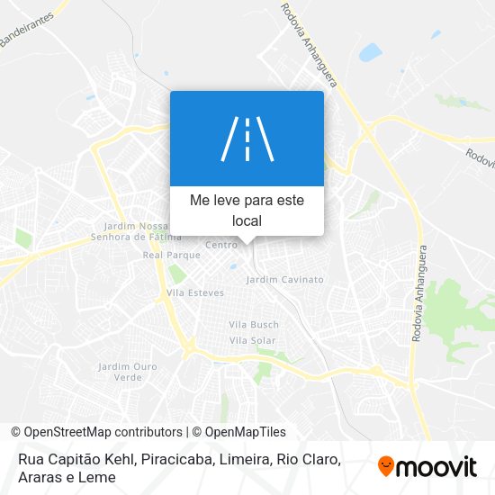 Rua Capitão Kehl mapa