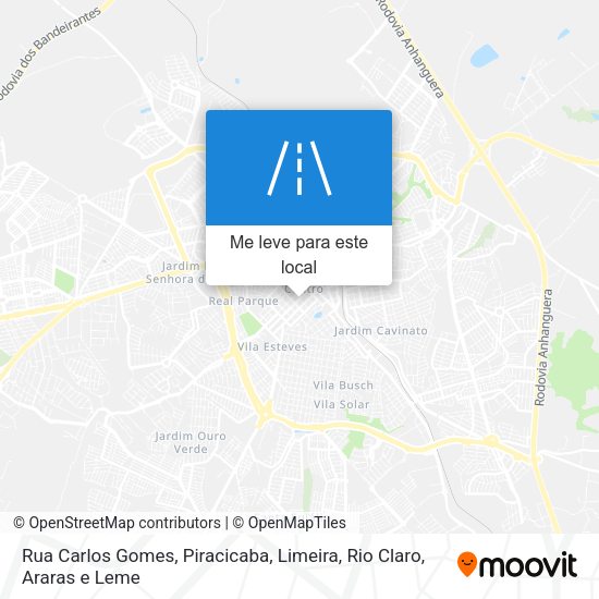 Rua Carlos Gomes mapa