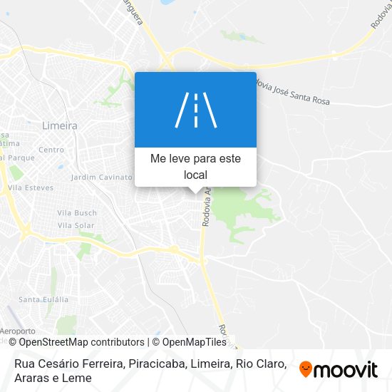 Rua Cesário Ferreira mapa