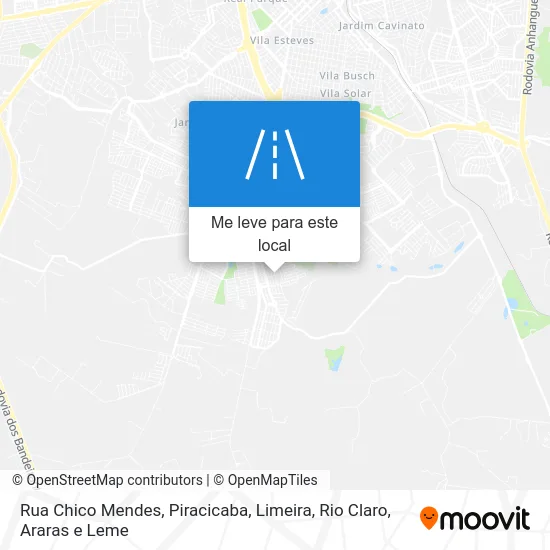 Rua Chico Mendes mapa