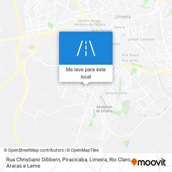 Rua Christiano Dibbern mapa