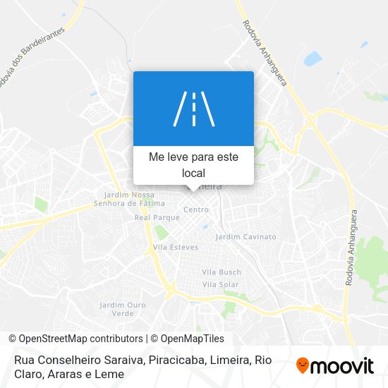 Rua Conselheiro Saraiva mapa