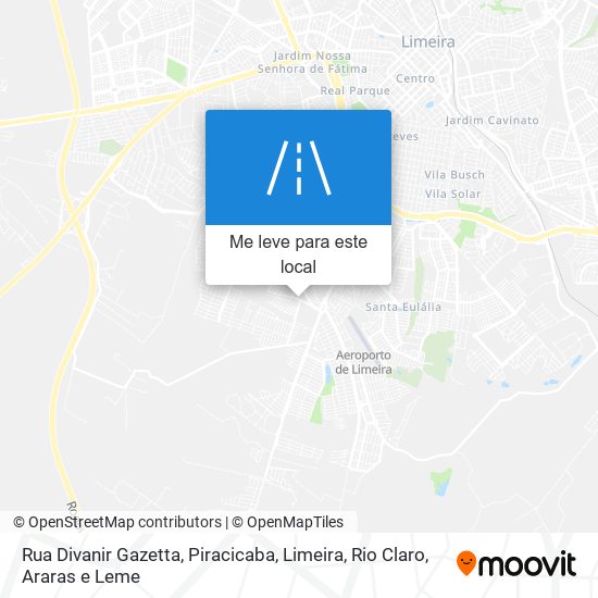 Rua Divanir Gazetta mapa