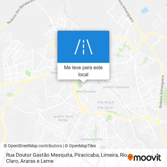 Rua Doutor Gastão Mesquita mapa