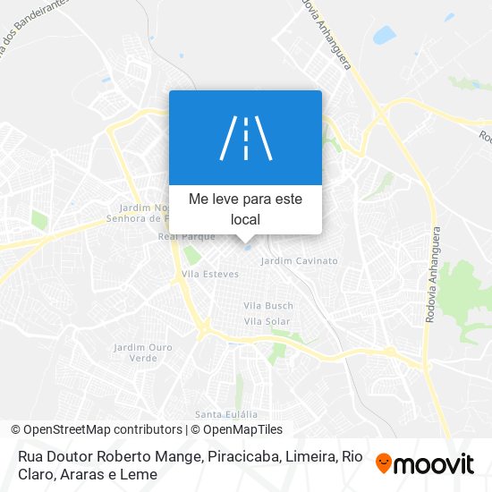 Rua Doutor Roberto Mange mapa