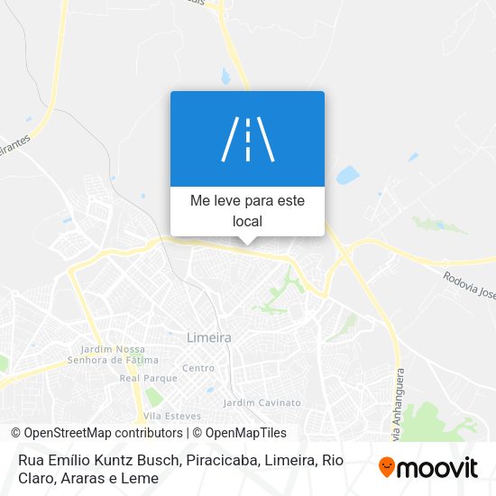 Rua Emílio Kuntz Busch mapa