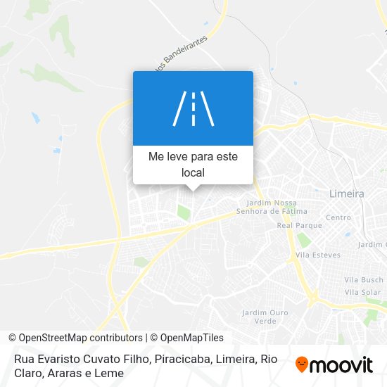 Rua Evaristo Cuvato Filho mapa