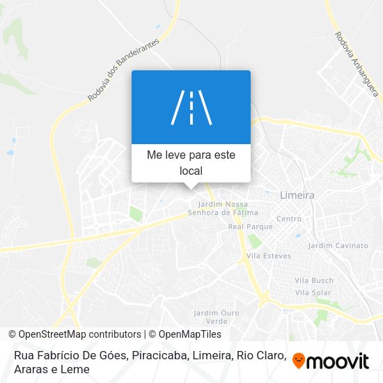 Rua Fabrício De Góes mapa