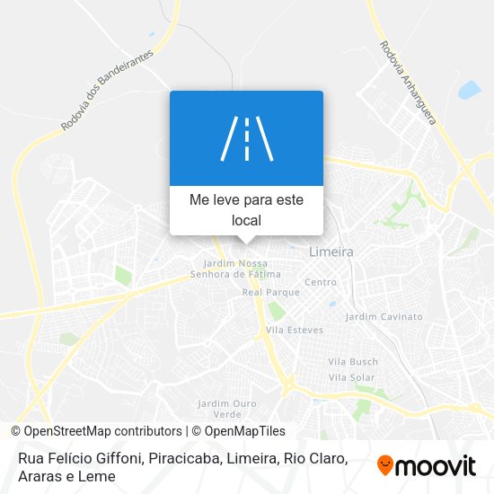 Rua Felício Giffoni mapa