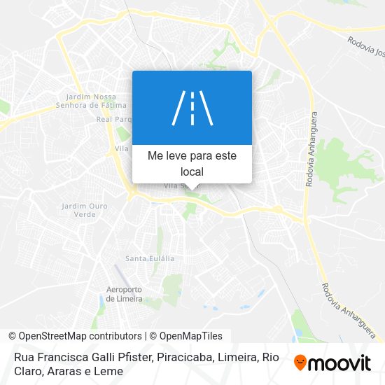 Rua Francisca Galli Pfister mapa
