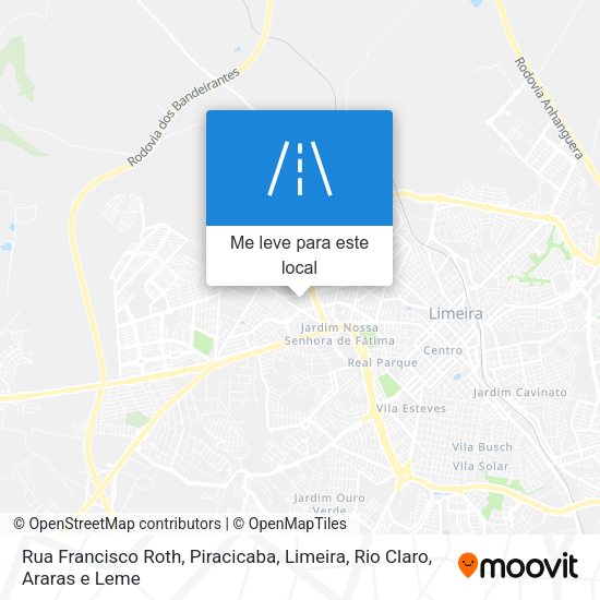 Rua Francisco Roth mapa