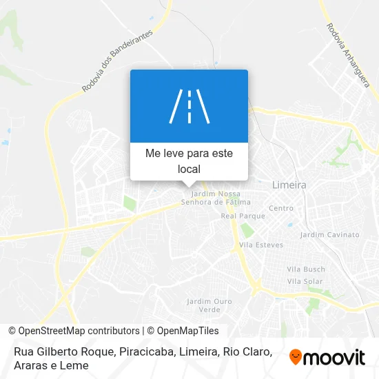 Rua Gilberto Roque mapa