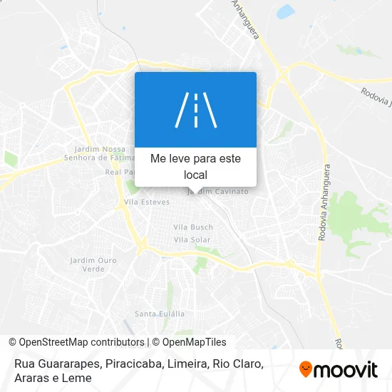 Rua Guararapes mapa