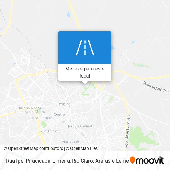 Rua Ipê mapa