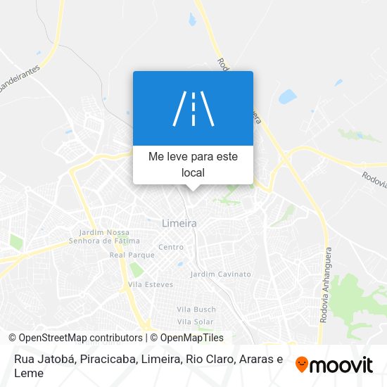 Rua Jatobá mapa