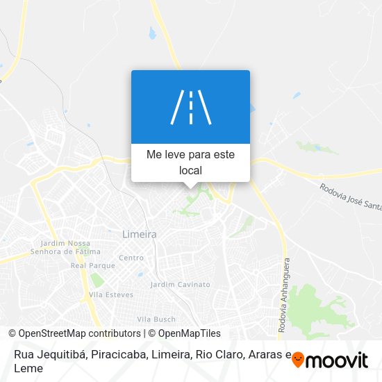 Rua Jequitibá mapa