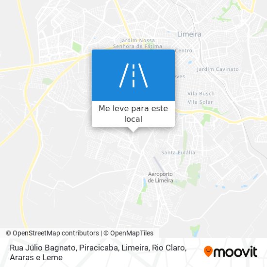 Rua Júlio Bagnato mapa