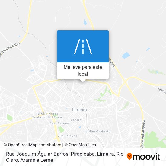 Rua Joaquim Águiar Barros mapa