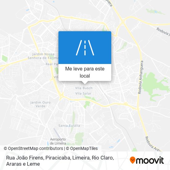 Rua João Firens mapa