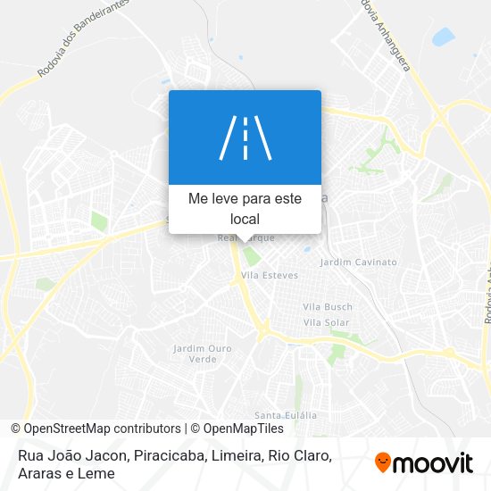 Rua João Jacon mapa