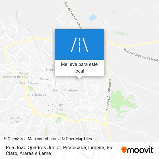 Rua João Quadros Júnior mapa