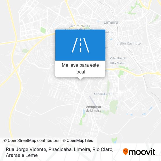 Rua Jorge Vicente mapa
