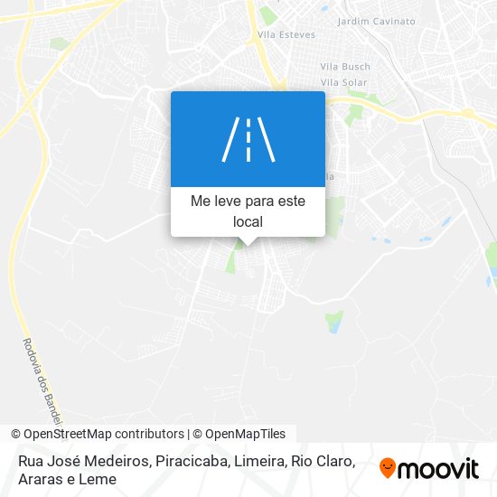 Rua José Medeiros mapa