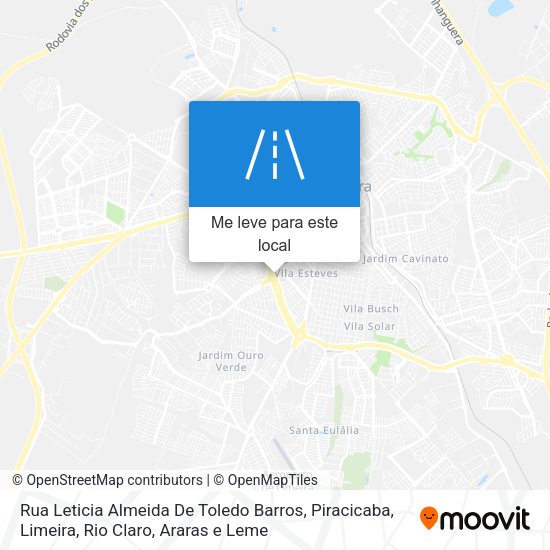 Rua Leticia Almeida De Toledo Barros mapa