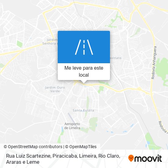 Rua Luiz Scartezine mapa