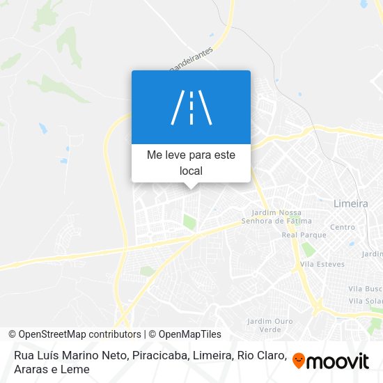 Rua Luís Marino Neto mapa