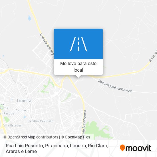 Rua Luís Pessoto mapa