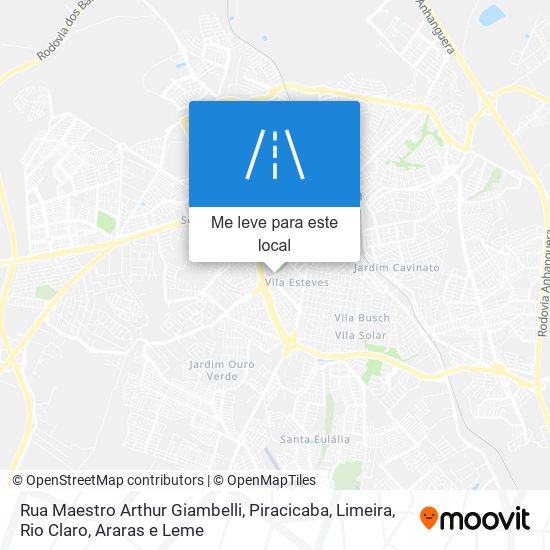 Rua Maestro Arthur Giambelli mapa